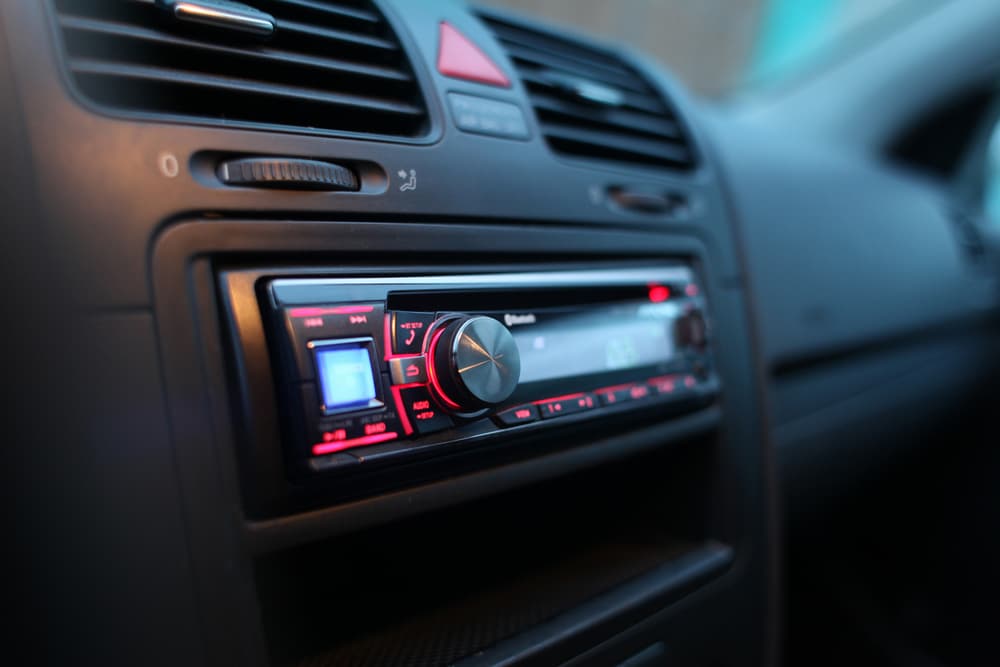 Close-up Of A Car Audio System