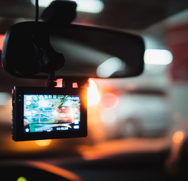 A Vehicle With Dash Camera