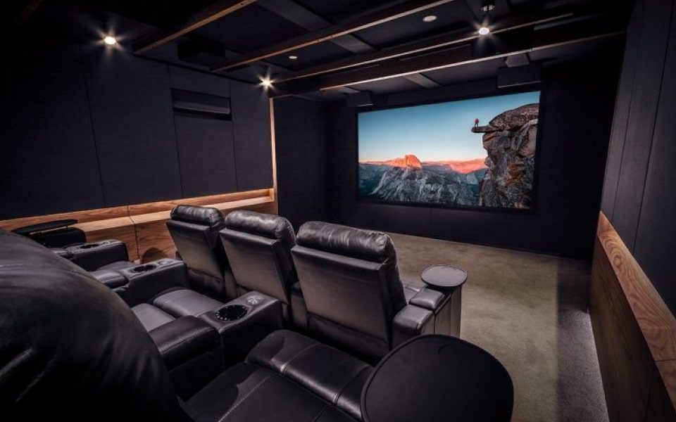 Modern Home Cinema With Hi-Fi Audio — Air Sound & Vision in Bungalow, QLD